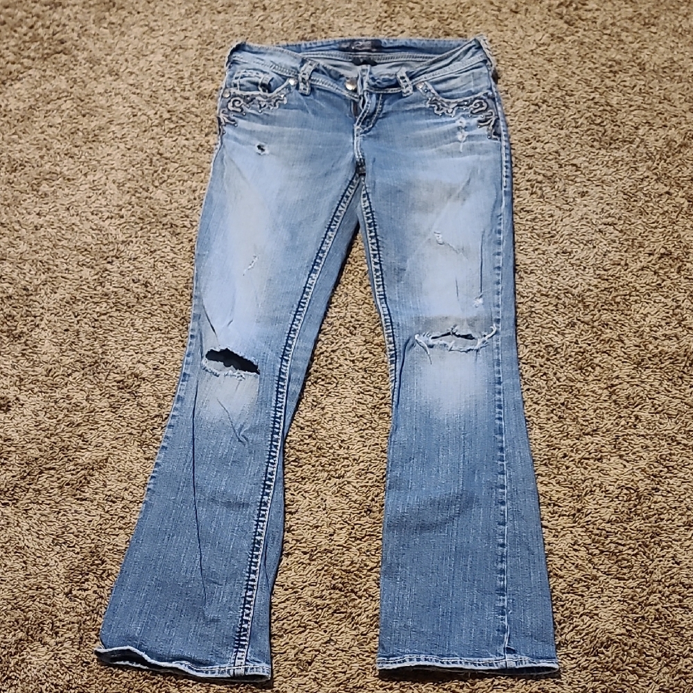 Silver Jeans Light Blue Flare Jeans